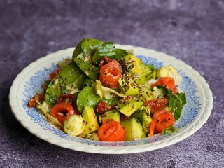 Салат з лососем і песто (NEW)