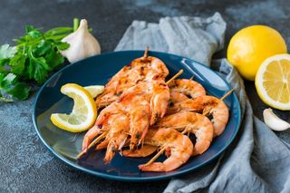 Креветки на гриле