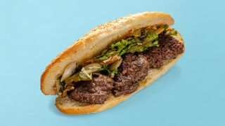 Тост с телешко кюфте