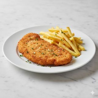 Cotoletta e patatine