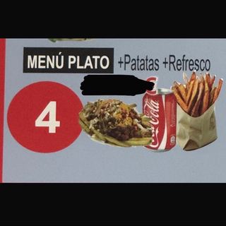 Plato Kebab Con Patatas Y Arroz