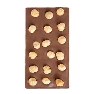 Tavoletta Cioccolato al latte con nocciole Piemonte IGP intere