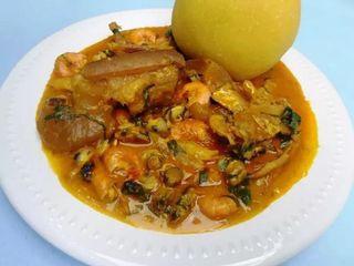 Native soup with goat meat