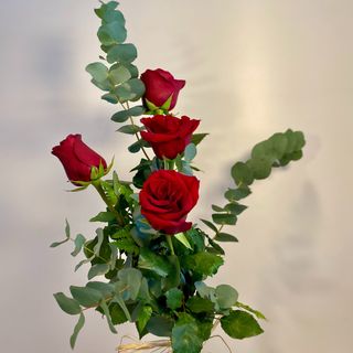Cuatro Rosas Rojas