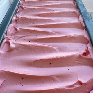 Helado artesanal de Fresa. 