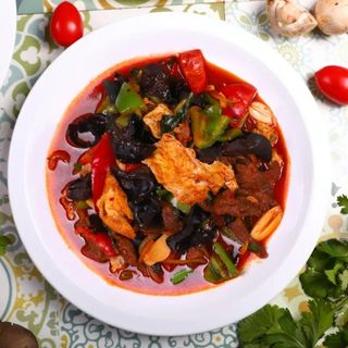 Салат "Телятина с грибами муэр" (300 гр.)