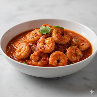 Camarones a la diabla (picante)