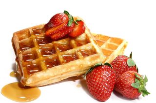 Waffle de Morango