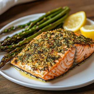 Herb crusted salmon fillet (SQ)