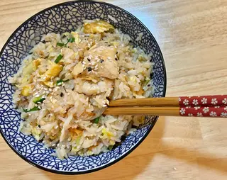 Arroz Frito Con  Pollo