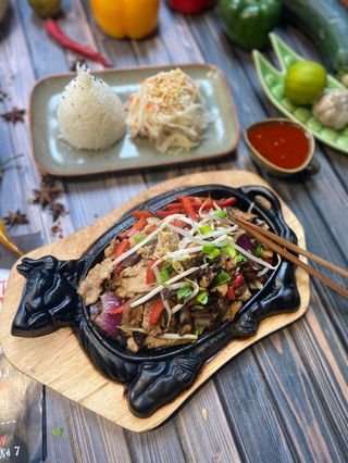 Wieprzowina z grzybami 1/2