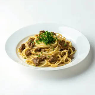 Tallarines Amb Vedella