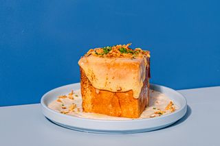 Melted cube pulled chicken