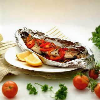 Pastrav cu legume la cuptor 690g