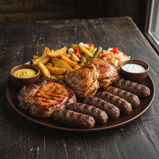 Platou mixt grill (4 persoane)