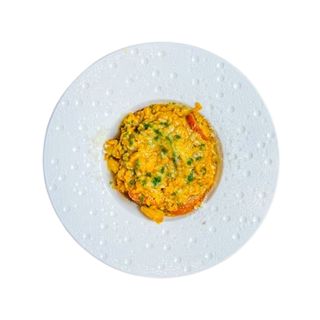 Ризото със сьомга и морски дарове