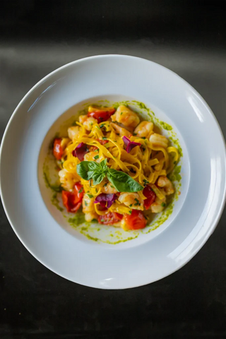 Tagliatelle de casa cu creveti