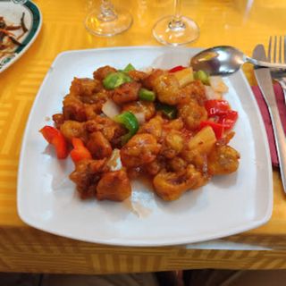 Pollo con Salsa Agridulce