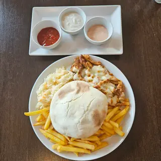 SHOARMA DROBIOWA ZAPIEKANA Z SEREM
