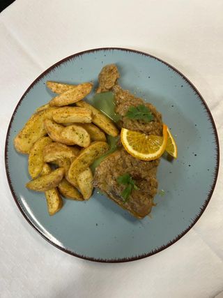 Chicken basket con patate