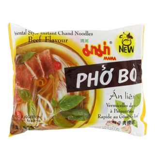 Fideos de arroz instantáneos Mama Pho Bo sabor carne (55 gr)