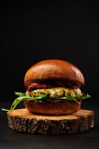 The godfather with fries and sos burgatore