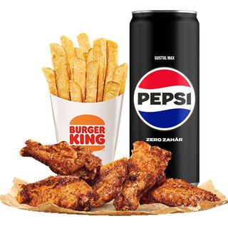 King Wings 5 pcs Meal 