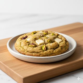 Cookie De Pistacho Con Chocolate Blanco