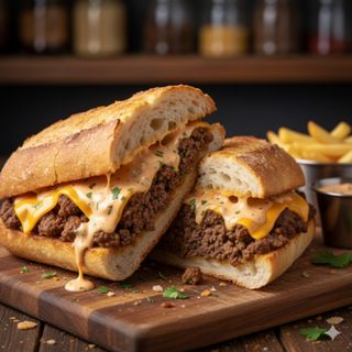 Menú bocadillo l'américain