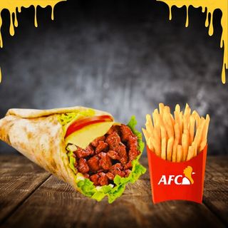 Cheese stuffed RADICAL NAAN + Frites