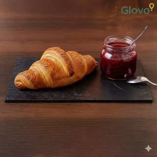 Croissant vegano al lampone