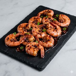 184. Gamberi in salsa chili - piccante