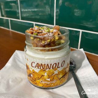 Vasetto cannolo scomposto