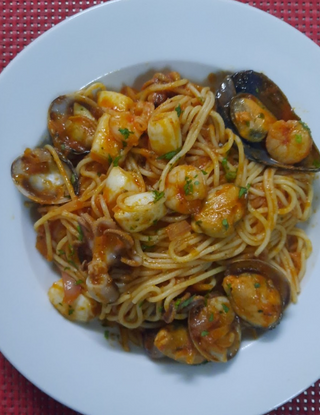 Spaghetti O Macarrones Marinera