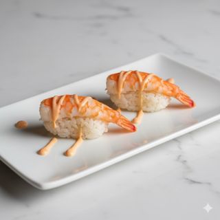 Niguiri de langostinos (2 pzs.)