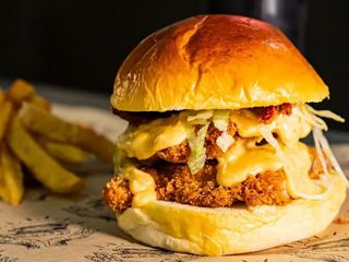 Burger crunchy de pollo de corral