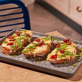 Pane al formaggio gratinato