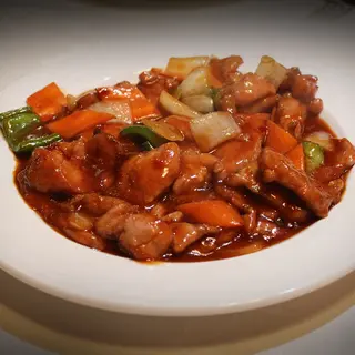 Cerdo Con Salsa Picante