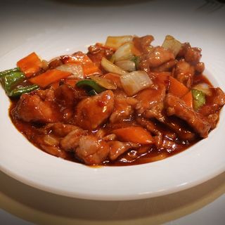 Cerdo Con Salsa Picante