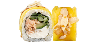 Рол з запеченим лососем та манго (270г)