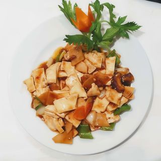 Bambú y Setas Chinas Salteadas