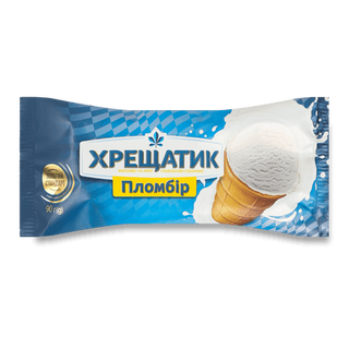 Морозиво Хрещатик Золотий Стандарт пломбір 15% (90г)