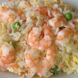 arroz frito con gambas