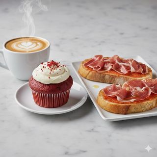 Combo Café Con Leche 9 Oz. + Muffin Red Velvet