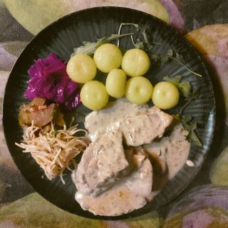 Polędwiczka w sosie kurkowym