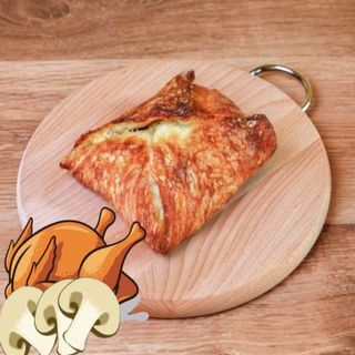 Chaczapuri z kurczakiem i pieczarkami