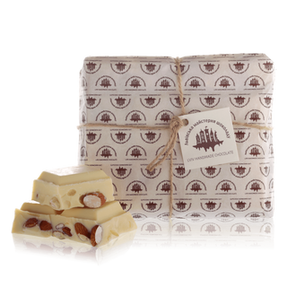 Шоколад Білий З Мигдалем Та Лісовим Горіхом (1кг)