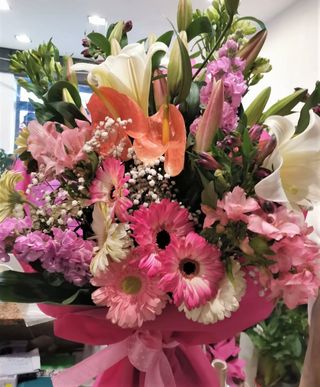 Fascio lungo fiori misti S