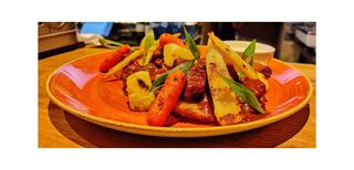 Potato pancackes & Beef goulash