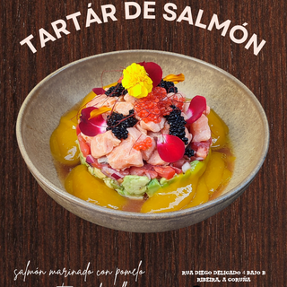 tartar de salmón